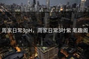 周家日常3pH，周家日常3叶紫 笔趣阁