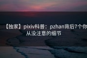 【独家】pixiv科普：pzhan背后7个你从没注意的细节