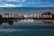 探秘黑料入口，每一步都是引领你深入的诱惑
