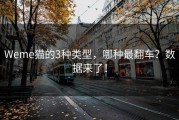 Weme猫的3种类型，哪种最翻车？数据来了！