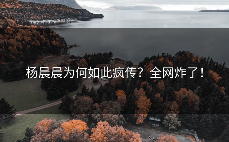 杨晨晨为何如此疯传？全网炸了！
