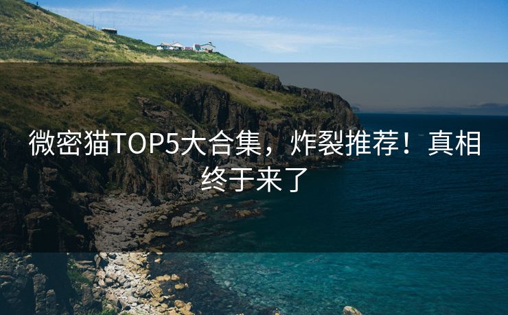 微密猫TOP5大合集，炸裂推荐！真相终于来了