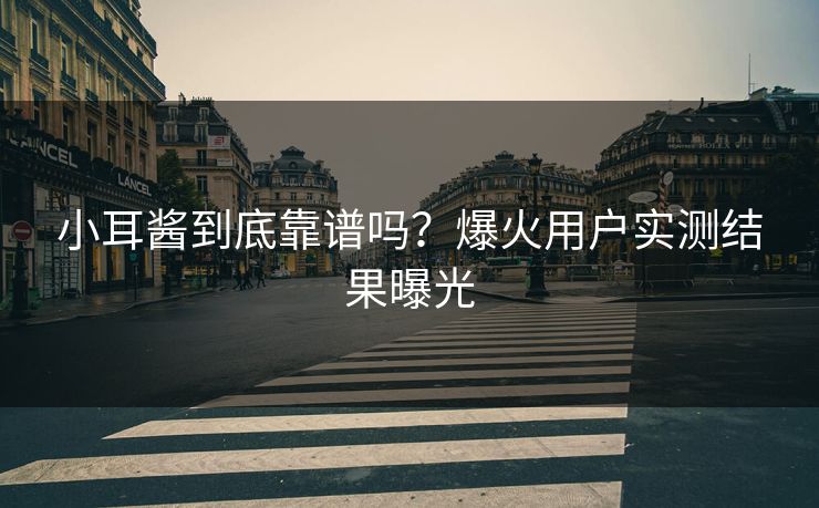 小耳酱到底靠谱吗？爆火用户实测结果曝光